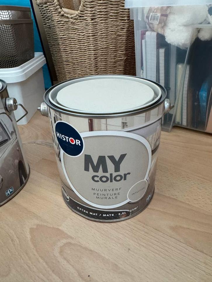Histor Muurverf Intuitive 6x Nieuw, 2.5L, Doe-het-zelf en Verbouw, Verf, Beits en Lak, Nieuw, Verf, Minder dan 5 liter, Overige kleuren