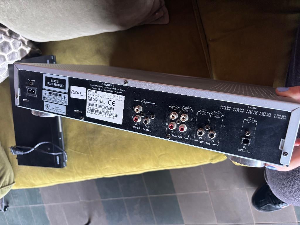 Philips CDR777 Audio CD Recorder Zilver Metaal, Ophalen of Verzenden, Gebruikt, Philips