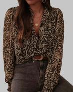Elegante Blouse met Paisley Print, Verzenden, Nieuw, Bruin, Blouse of Tuniek