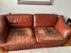 Leren bank kasteelbank muyleart, Huis en Inrichting, Ophalen, Gebruikt, Rechte bank, Leer