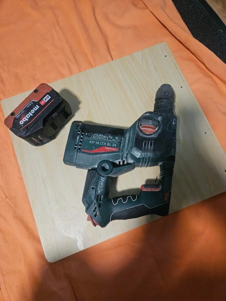 Metabo KH 18 LTX BL 24 Accu Boorhamer met Accu, Ophalen of Verzenden, Gebruikt, Boor- en/of Breekhamer, Klopboormechanisme