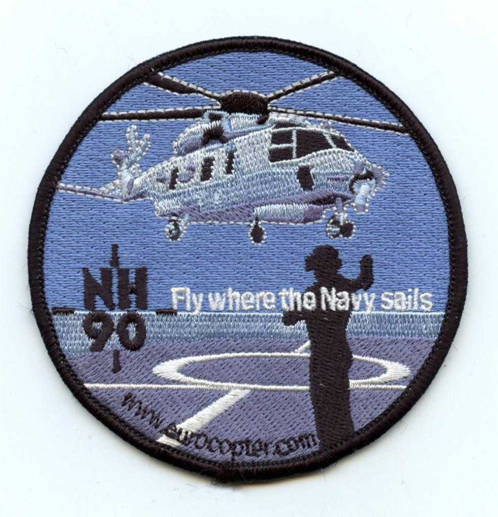 MLD Marine patch Eurocopter NH-90NFH, Verzamelen, Militaria | Algemeen, Ophalen of Verzenden, Marine, Nederland, Embleem of Badge