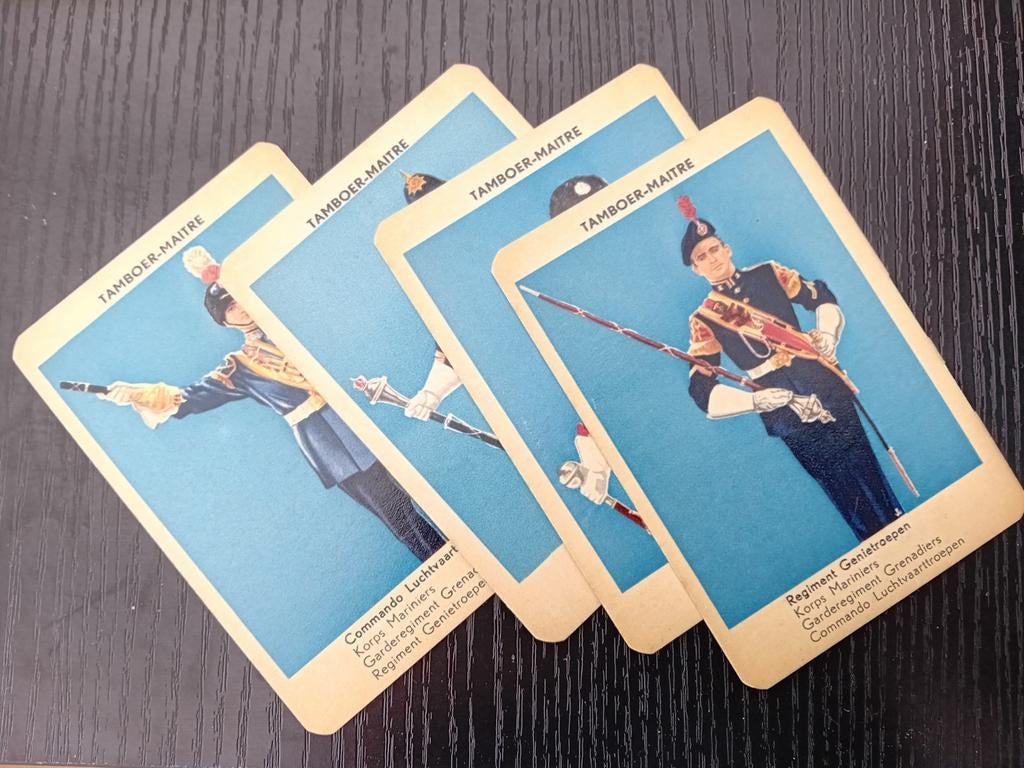 Prachtig Vintage Kwartetspel Nederlandse Krijgsmacht - Milit, Ophalen of Verzenden, Landmacht, Nederland