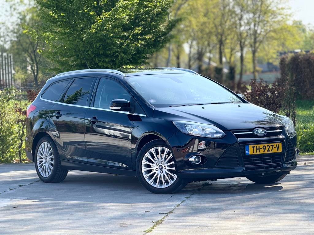 Ford Focus Wagon1.6 EcoboostTitanium 182pkNAVI CRUISE NETJES, Auto's, Zwart, 4 cilinders, Zwart, Handgeschakeld