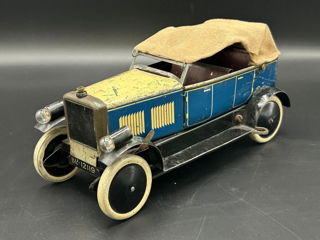 Antieke blikken auto Chad Valley Burnett Ubilda ca. 1920-30, Ophalen