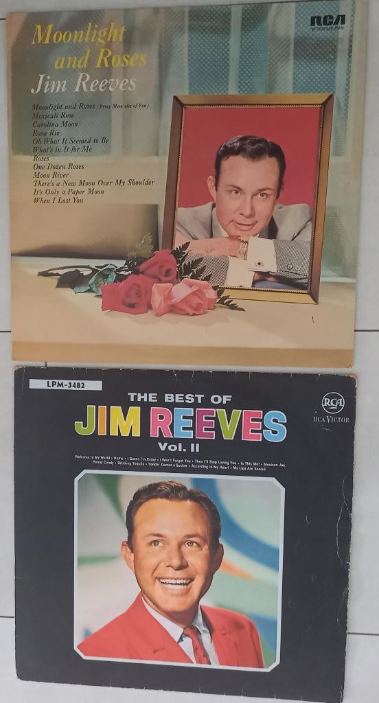 Jim Reeves  2 lp's, Ophalen of Verzenden, Gebruikt, 12 inch