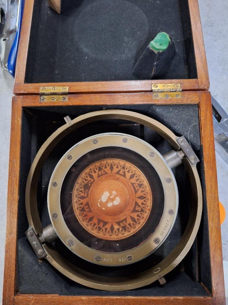 Scheeps kompas antiek, Ophalen, Gebruikt, Motorboot of Zeilboot, Overige typen