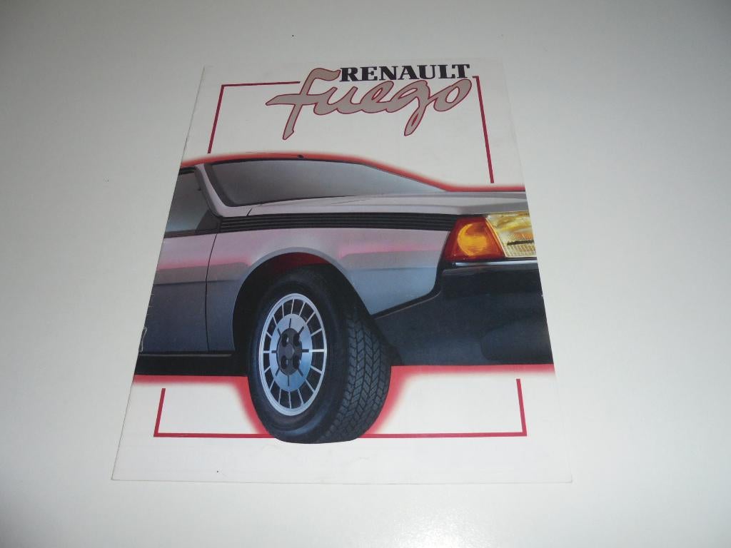 brochure Renault Fuego  1984, Ophalen of Verzenden, Zo goed als nieuw, Renault