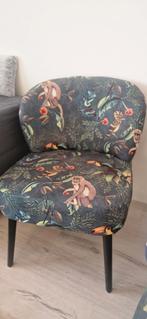Fauteuil jungle velvet., Ophalen, Zo goed als nieuw, Minder dan 75 cm, 50 tot 75 cm