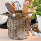 Riviera Maison Rattan Utensils Pollepel Keukengerei Houder, Ophalen of Verzenden, Zo goed als nieuw