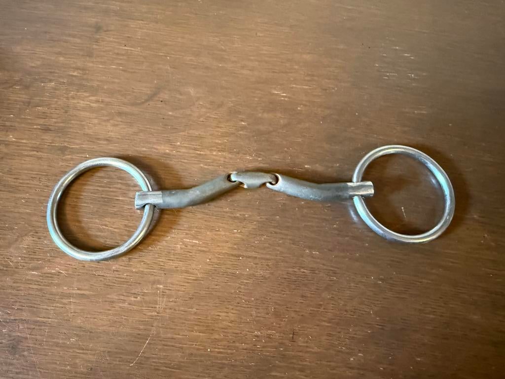 Fager milton watertrens 12,5cm dubbelgebroken onderlegtrens, Dieren en Toebehoren, Paarden en Pony's | Hoofdstellen en Tuigage