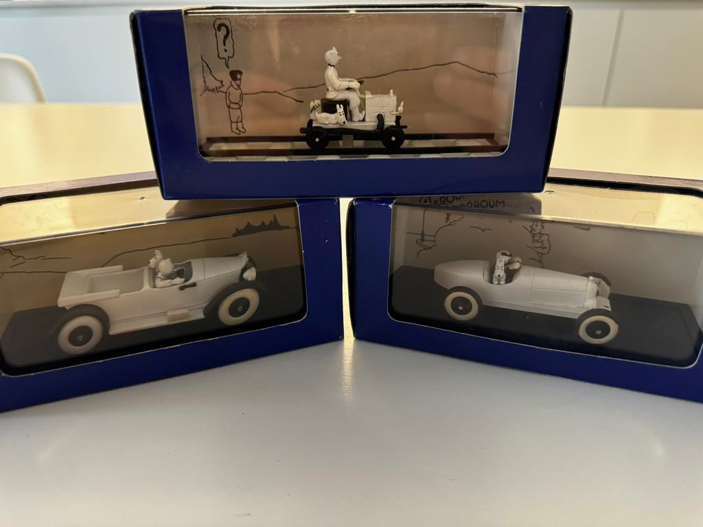 Kuifje autos 1:43 de 2 modellen in land v d sovjets, Ophalen of Verzenden, Kuifje, Nieuw, Beeldje of Figuurtje