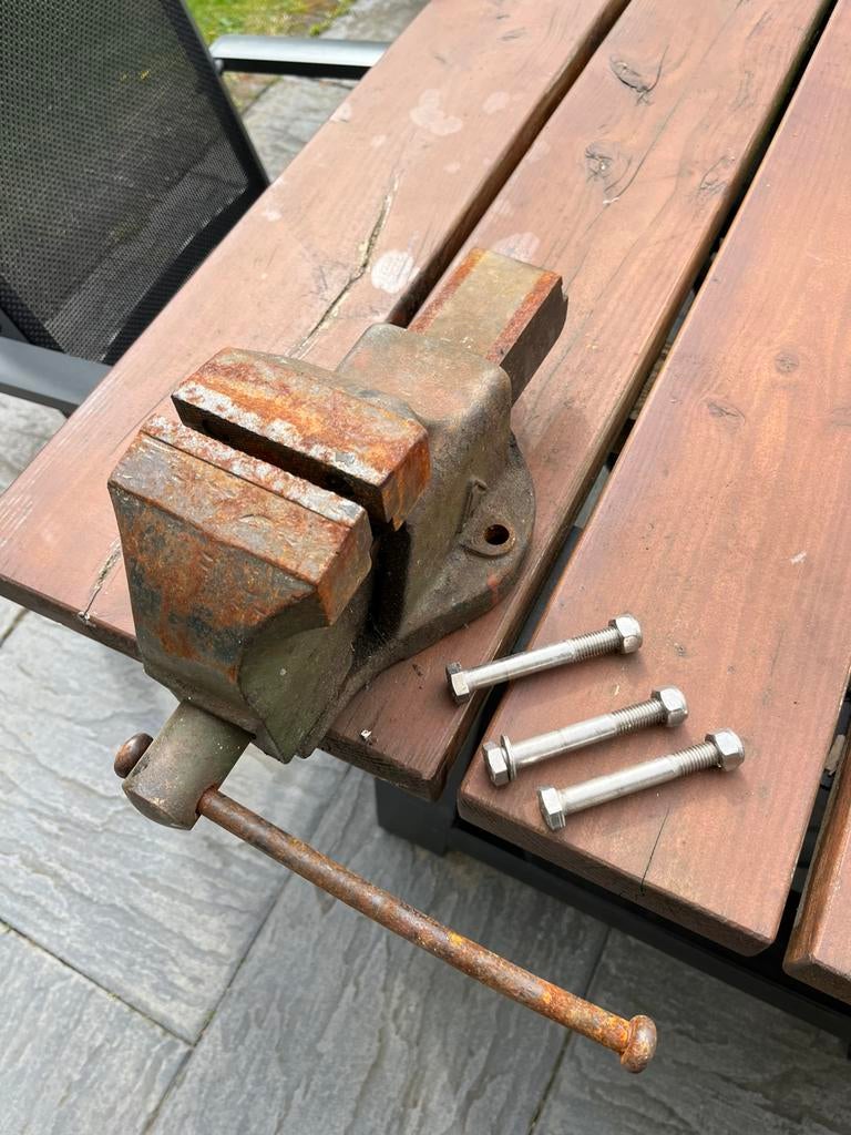 Bankschroef merk Hemklem, Ophalen, Gebruikt, Minder dan 70 cm, Bankschroef