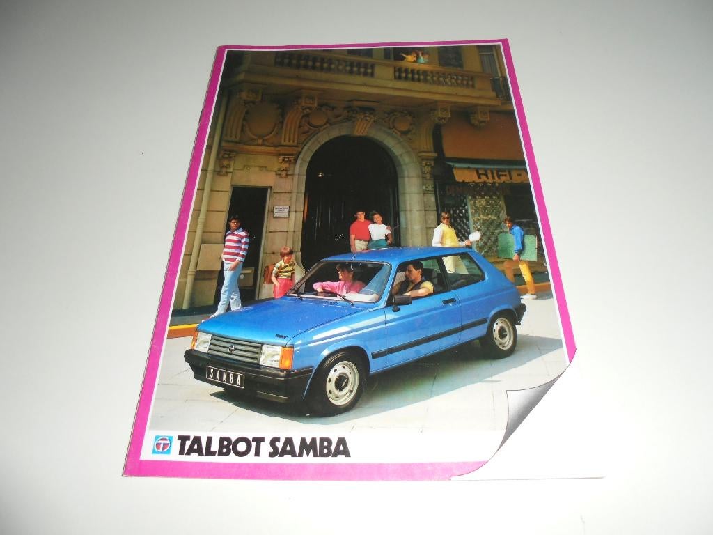brochure Talbot Samba  1983, Ophalen of Verzenden, Nieuw, Overige merken