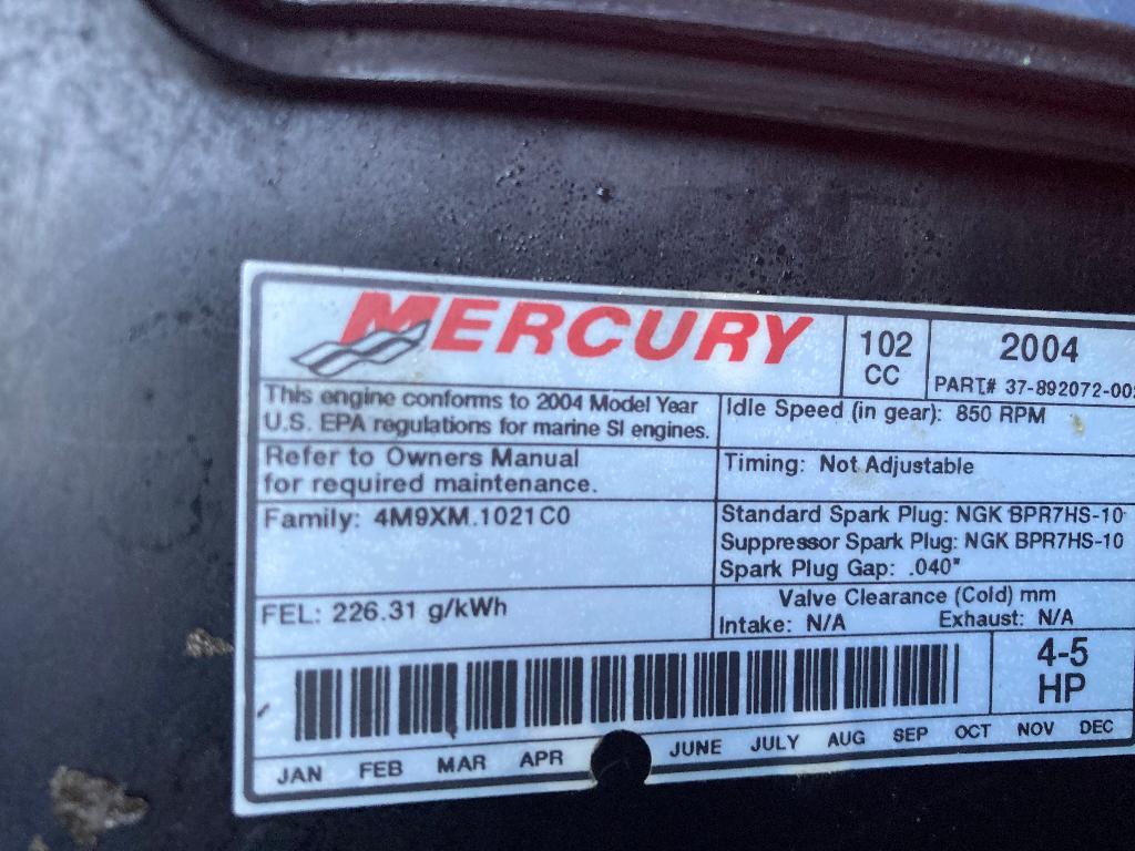 gevraagd gebruikhandleiding Mercury BBmotor, Watersport en Boten, Zeilen en Zeiltoebehoren, Gebruikt, 15 tot 30 m², Ophalen of Verzenden