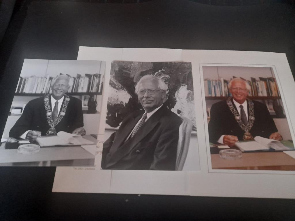 3 persfoto's Rein Welschen-voormalig burgemeester Eindhoven, Ophalen of Verzenden, 1960 tot 1980, Overige onderwerpen