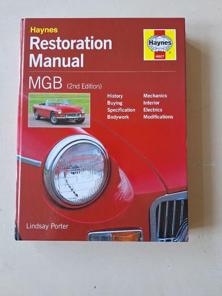 MG Restauratie Boek, Ophalen of Verzenden, Zo goed als nieuw, Overige merken