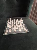 Mini glazen schaakspel als nieuw, Ophalen of Verzenden, Overige landen, Overige waardes
