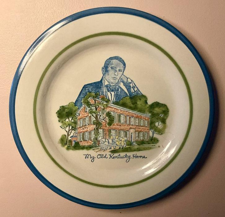 Herdenkingswandbord Stephen Collins Foster, Antiek en Kunst, Antiek | Wandborden en Tegels, Ophalen of Verzenden