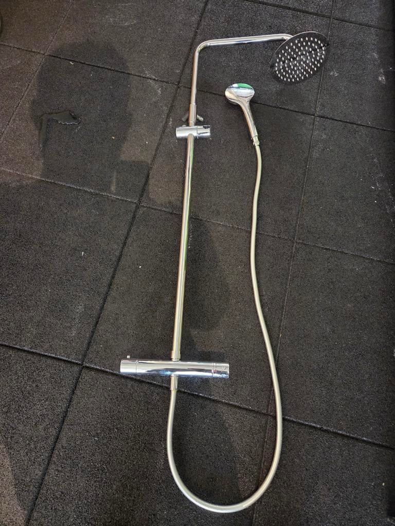 Douche kraan met regen douche en losse douche kop, Ophalen