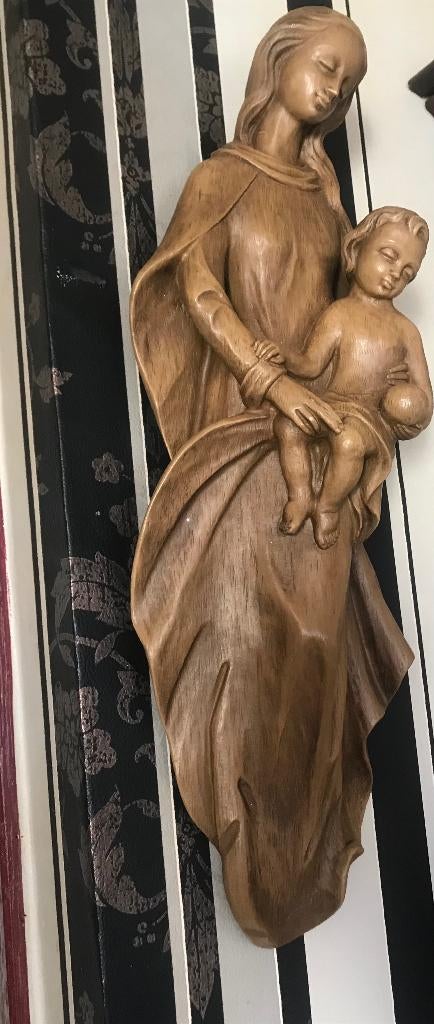 antiek maria, Ophalen of Verzenden, Gebruikt, Beeld(je), Christendom | Katholiek