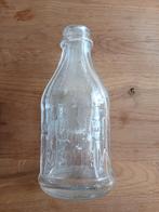 Antieke glazen melkfles met uniek dubbel compartiment, Antiek en Kunst, Ophalen of Verzenden