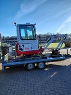 Takeuchi TB 216 (BJ 2017) minigraver met aanhanger, Ophalen of Verzenden, Graafmachine
