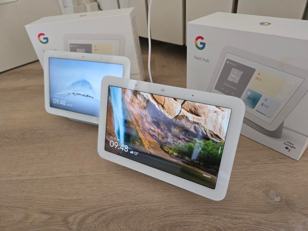 Google Nest Hub (2e generatie) zgan, vaste prijs per stuk., Google, Ophalen of Verzenden, Zo goed als nieuw, Wi-Fi