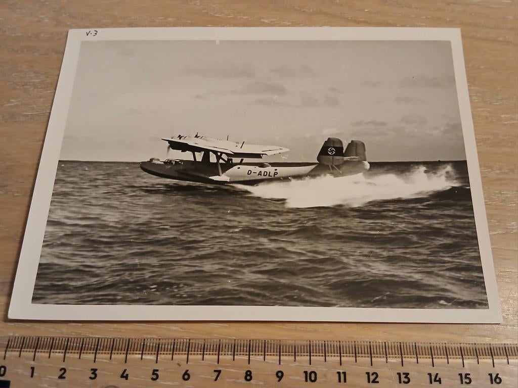 Dornier DO-24k D-ADLP (later X-1 MLD ) Marine Vliegtuig Foto, Verzamelen, Ophalen of Verzenden, Zo goed als nieuw, Kaart, Foto of Prent