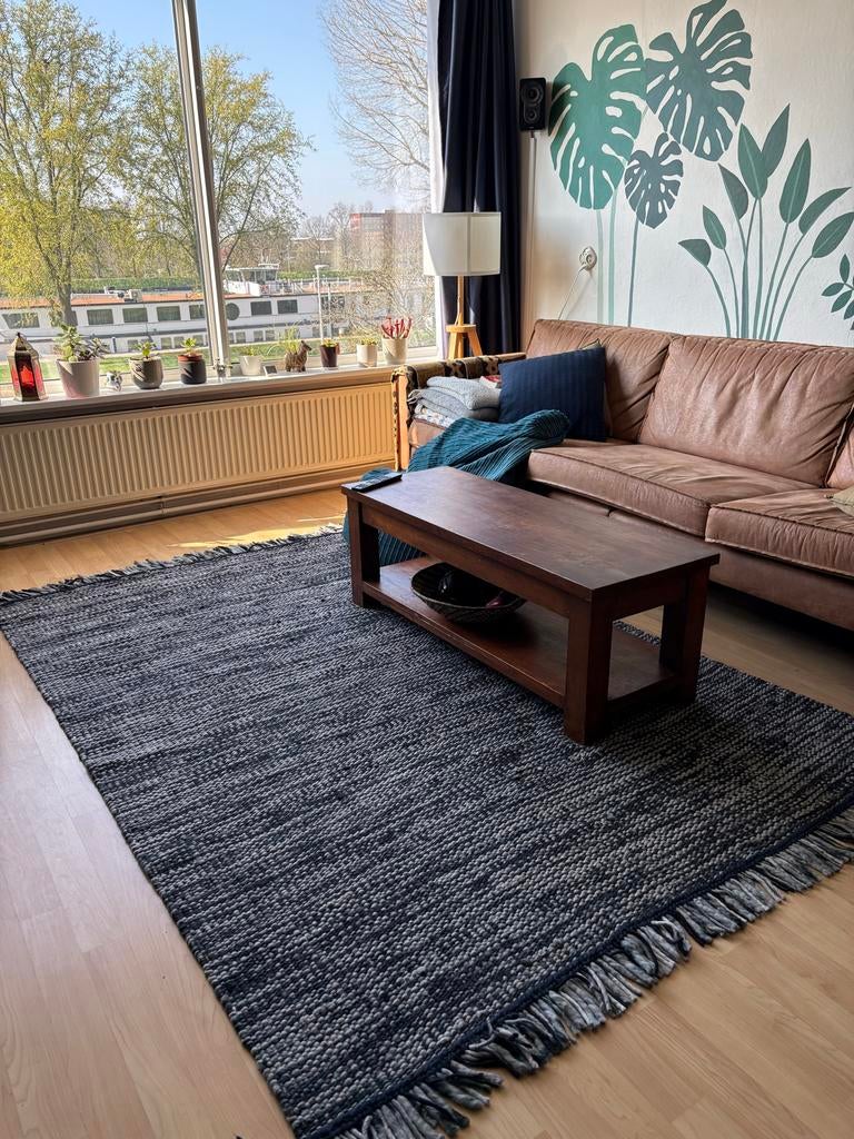 IKEA KÖPENHAMN Vloerkleed - Donkergrijs/Blauw - 170x240cm, Huis en Inrichting, Stoffering | Tapijten en Kleden, Ophalen, 150 tot 200 cm