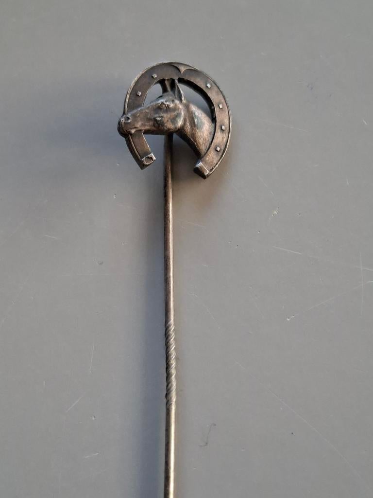 Antiek hoefijzer speld, Ophalen of Verzenden, Gebruikt