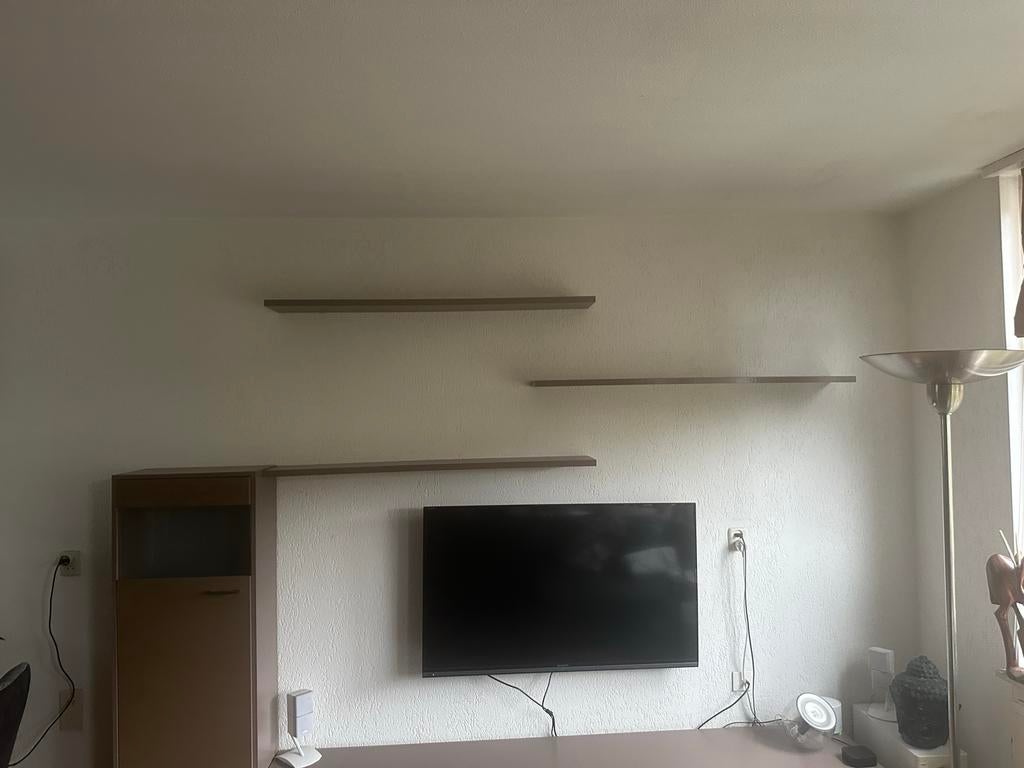 TV meubel met planken, Ophalen, Overige materialen, Gebruikt, 100 tot 150 cm