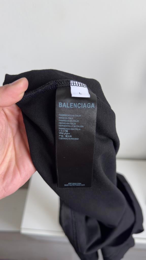 Balenciaga T-shirt zwart maat L, Kleding | Heren, T-shirts, Ophalen of Verzenden, Nieuw, Maat 52/54 (L), Zwart