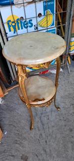 Tafeltje, Huis en Inrichting, Ophalen, Gebruikt, Metaal of Aluminium, Rond