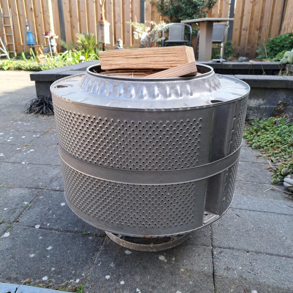 Vuurkorf met standaard en hout, Tuin en Terras, Vuurkorven, Ophalen