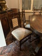 Massief eiken eethoek en salontafel, Huis en Inrichting, Ophalen of Verzenden, Gebruikt, Klassiek, 6 tot 8 stoelen