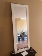Witte passpiegel met strak design, Ophalen, Zo goed als nieuw, 150 tot 200 cm, Rechthoekig
