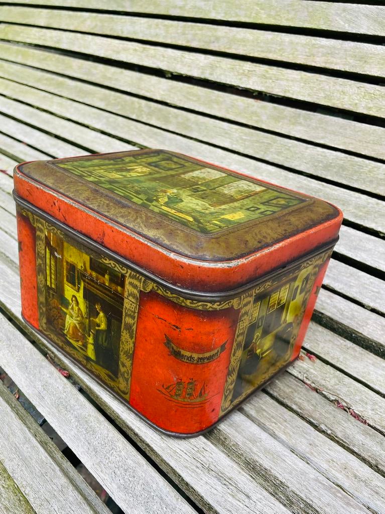 P. Broekman koffie en thee blik Groningen, Ophalen of Verzenden, Gebruikt, Koffie