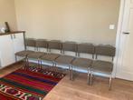 6x Vintage Gispen 101 chroom buisframe design slede stoelen, Huis en Inrichting, Stoelen, Ophalen, Gebruikt, Overige kleuren, Vintage, mart stam, cantilever, bauhaus, mid century, design