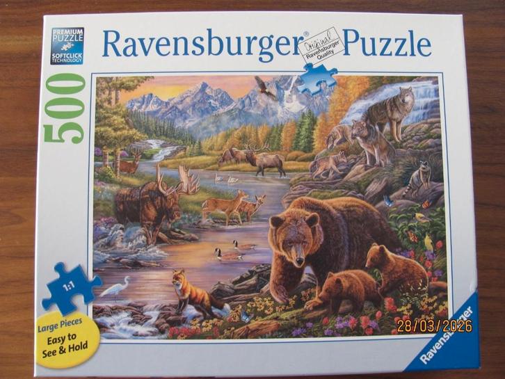 NIEUWSTAAT 500 p PUZZEL XL Wilderness RAVENSBURGER premium, Diversen, Verpleegmiddelen, Zo goed als nieuw, Ophalen of Verzenden