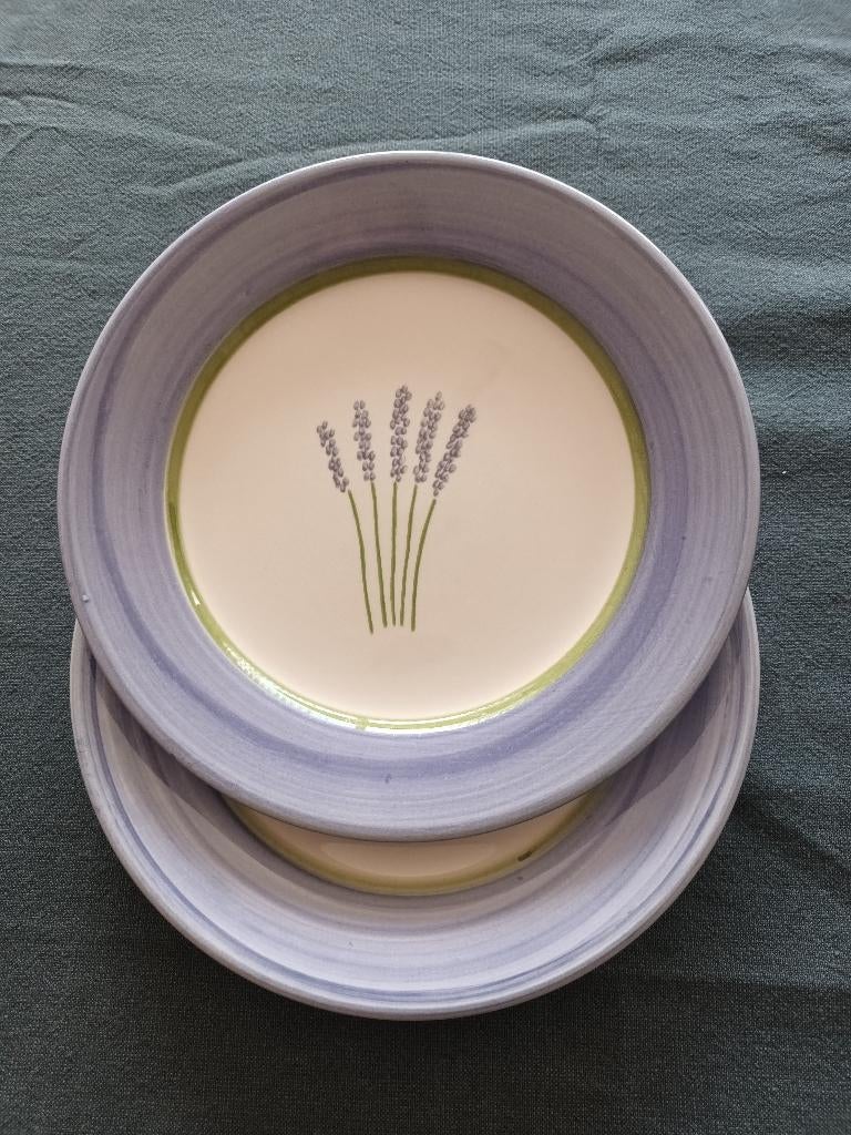 Ontbijtbordjes 2 stuks, Huis en Inrichting, Keuken | Servies, Ophalen, Gebruikt, Bord(en), Overige stijlen