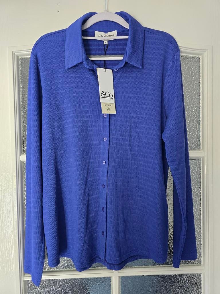 Nieuw &co woman andcowoman and cowoman l blouse kobalt, Ophalen of Verzenden, Nieuw, Blauw