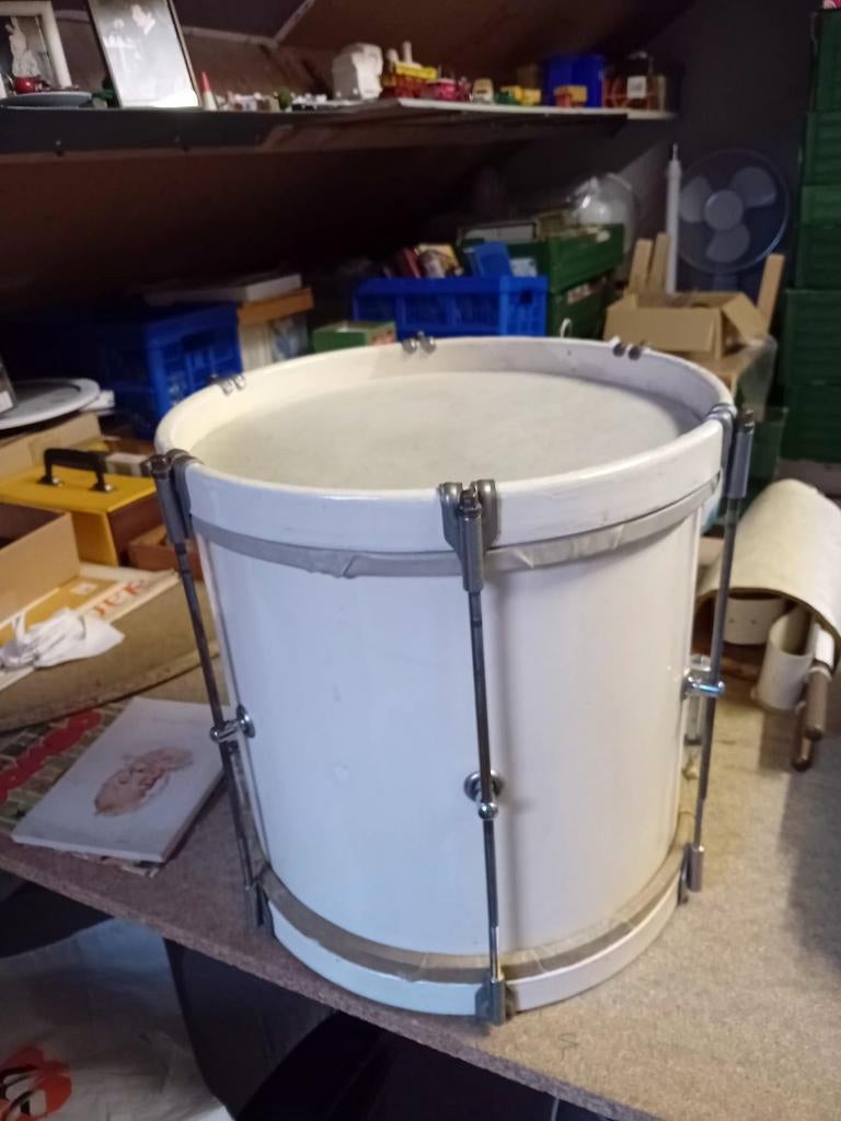 Vintage Trommel met Stokken en Vellen - Compleet Pakket, Ophalen of Verzenden, Gebruikt, Overige merken
