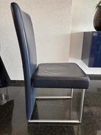 8x Rolf Benz 7400 blauwe eetkamerstoelen, Ophalen, Modern design, Gebruikt, Blauw