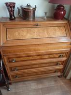 Antiek secretaire bureau met lades en inlegwerk, Ophalen of Verzenden