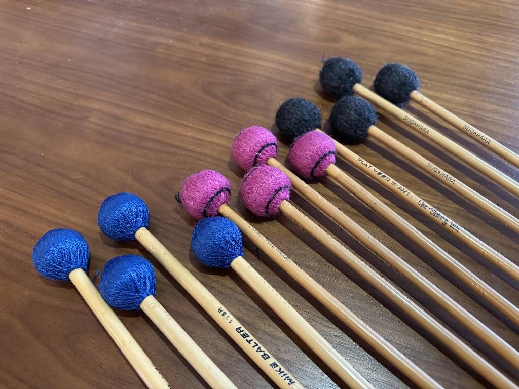 Marimba mallets, Muziek en Instrumenten, Percussie, Ophalen of Verzenden, Gebruikt, Melodische percussie