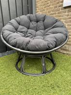Papasan Rotan lounge stoel met kussen, Ophalen, Gebruikt, Riet of Rotan, Eén