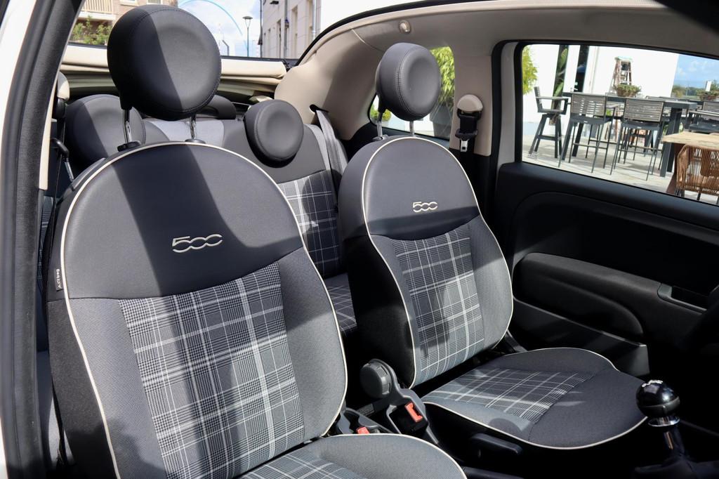 Fiat 500 C 0.9 TwinAir Lounge | Cabrio | Uconnect navigatie, 86 pk, Gebruikt, Zwart, Cabriolet