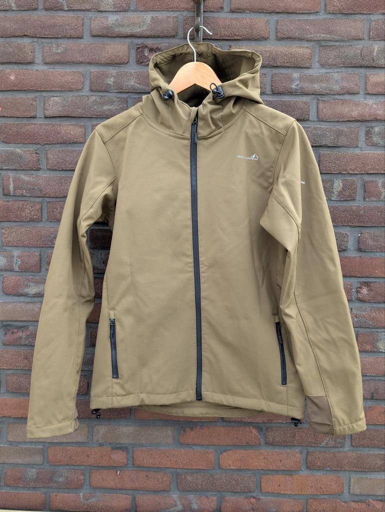 Keurige softshell jas Mountainpeak, olijfgroen (maat 176) 1, Mountainpeak, Jongen of Meisje, Ophalen of Verzenden, Zo goed als nieuw