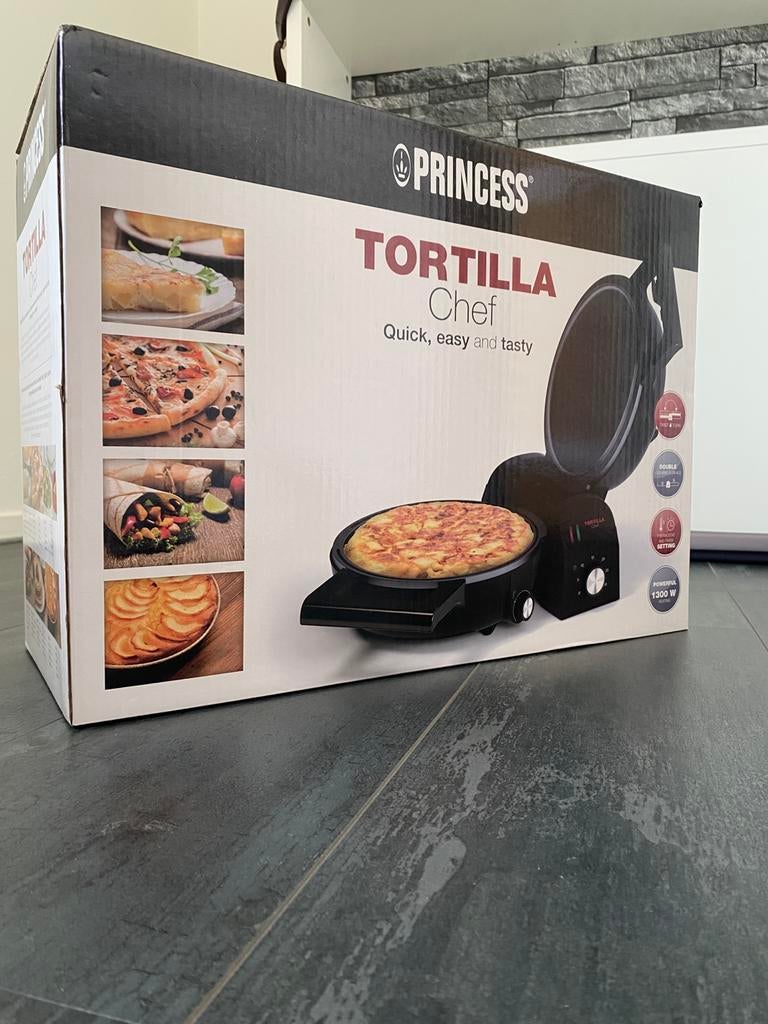 Princess Tortilla Chef met dubbele bakplaat., Ophalen of Verzenden, Nieuw, Overige materialen, Koekenpan of Braadpan